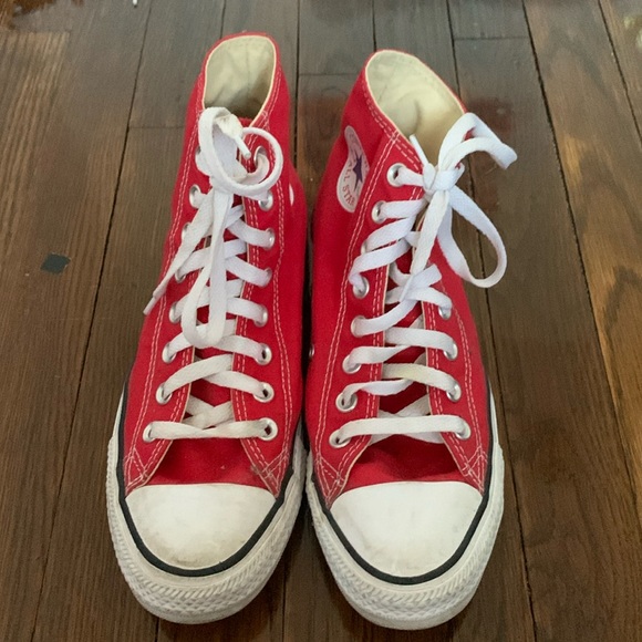 Converse Red High-Top Sneakers - Picture 2 of 4